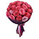 bouquet of 25 pink roses. Kazakhstan