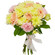 bouquet of cream roses. Kazakhstan